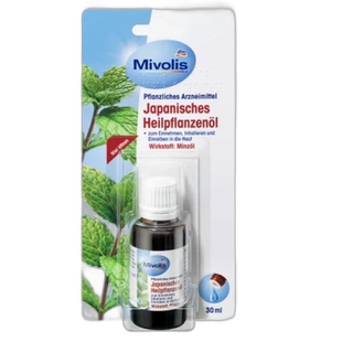 欧洲直邮Mivolis薄荷油30ml薄荷醇缓解腹痛鼻咽头晕