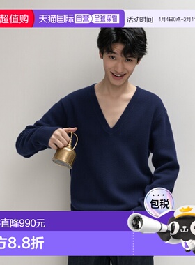 日本直邮Uniqlo Cashmere V领针织衫 465736优衣库羊绒宽松