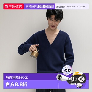 日本直邮Uniqlo Cashmere V领针织衫 465736优衣库羊绒宽松