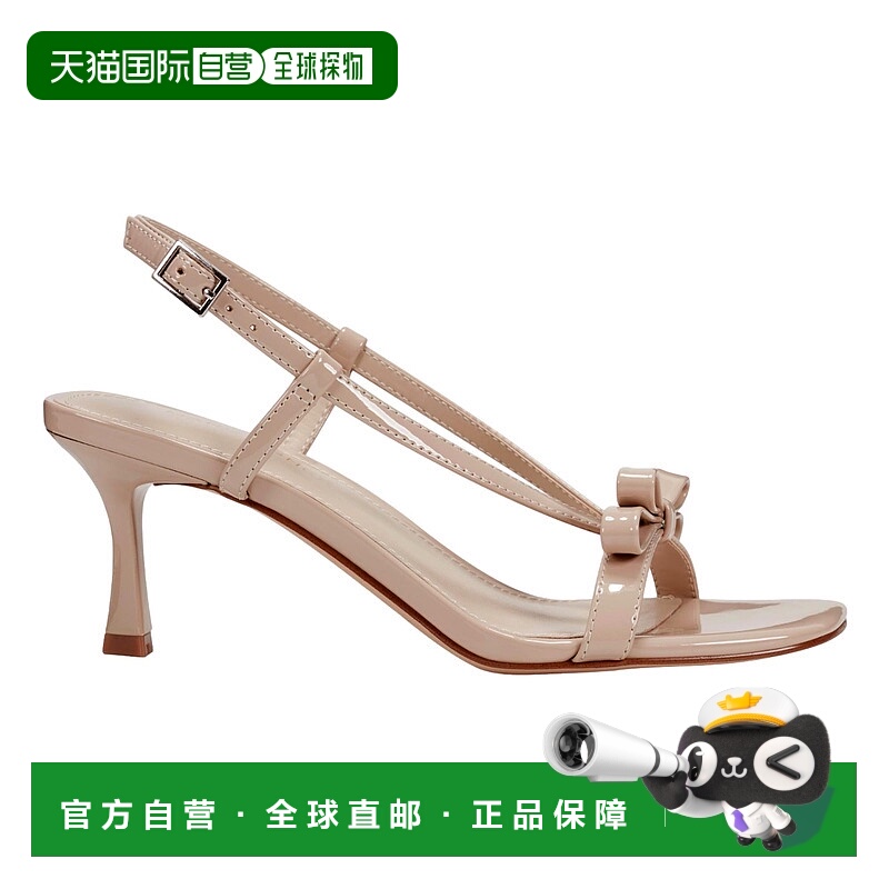 自营Marc Fisher Danzy Heeled Sandals Light Natural Patent  M