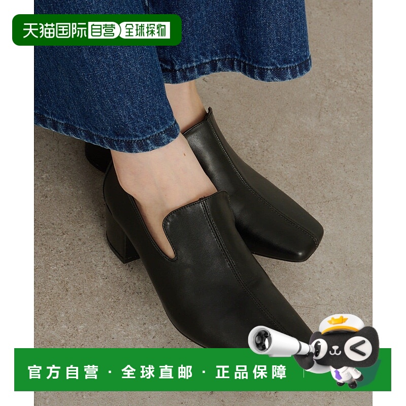 1h可退 日本直邮Omekashi 女士方头粗跟鞋 易搭配 通勤休闲 OMS10