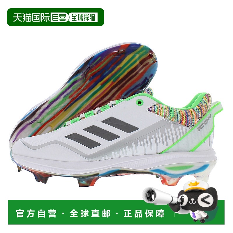 美国直邮Adidas阿迪达斯男士运动足球鞋黑灰简约舒适日常训练
