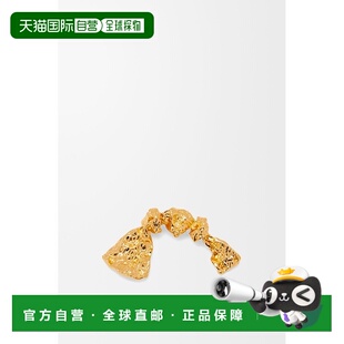 自营1h可退 欧洲直邮LOEWE/罗意威 女士金色纯银胸针蝴蝶结