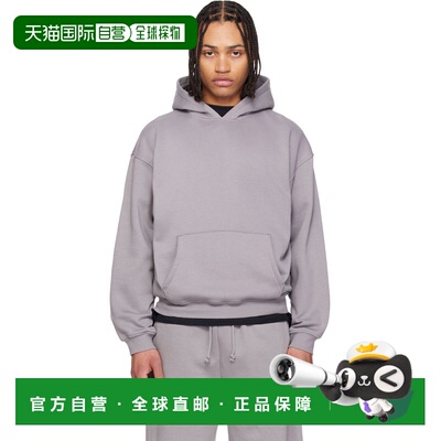 香港直邮潮奢 SKIMS 男士 紫色 Fleece Lounge Relaxed 连帽衫 PL