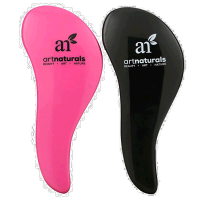 香港直发Artnaturals褪毛刷舒适圆头顺滑易梳长卷发2件套