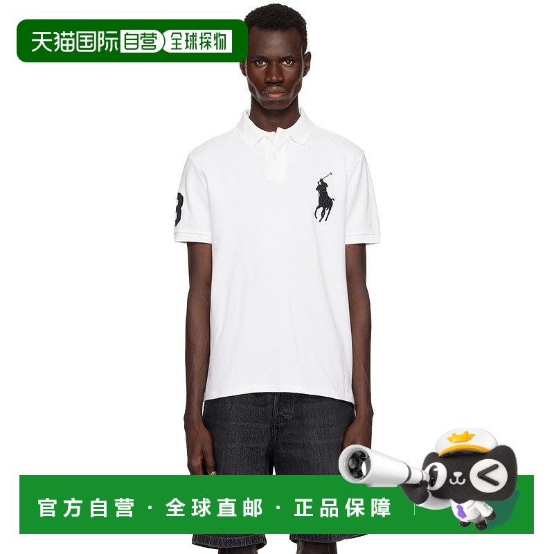 香港直邮潮奢 Polo Ralph Lauren Polo 拉夫 劳伦 男士 白色 Cust