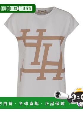 香港直邮HERNO 女士T恤 JG000278D520091021 SS2025 白色