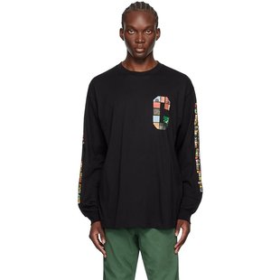 潮奢 Carhartt 卡哈特 男士 黑色 Machine 89 长袖 T 恤 I033674