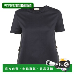 香港直邮HERNO 女士T恤 JG000224D520060989300 SS2026 黑色