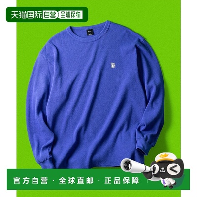 1h可退 日本直邮HUF 男女同款 MEGABLAST 长袖保暖瓦弗棉质T恤 左