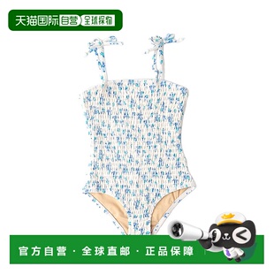自营 Shade Critters Cottage Rose Terry 褶饰泳衣 - 蓝色 美国
