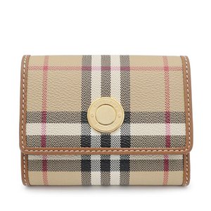 [BURBERRY] 格子 皮革 小型 中款钱包 8070415 LS LANCASTER