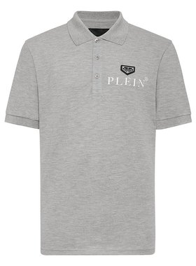 philipp plein【美国奥莱】直发 Polo 衫 SS Iconic Plein - 灰色