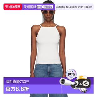 1h可退 香港直邮Courreges 女士 灰白色撞色吊带背心 126JDE149JS