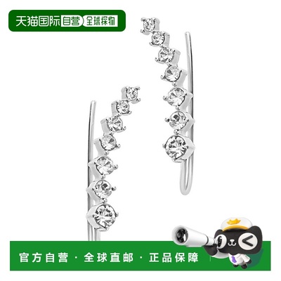 自营 sterling foreverCZ Crawler玫瑰金银色毕业耳环 美国奥莱直