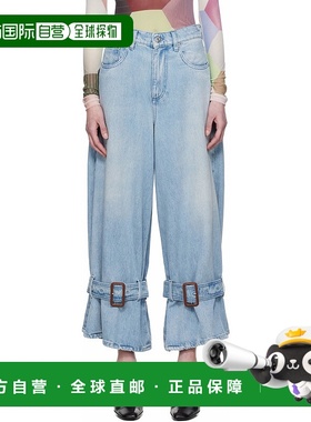 1h可退 香港直邮潮奢 J.W. Anderson 女士 蓝色 Buckled Cuff 牛