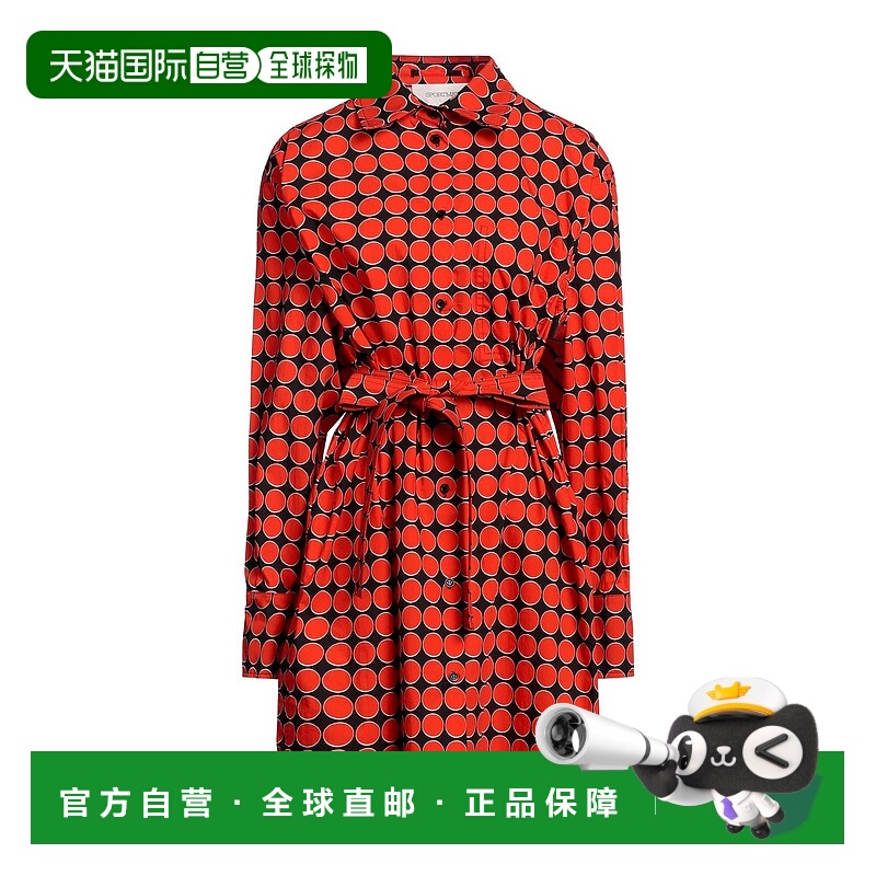 香港直邮Sportmax 斯宝麦斯 女士 衬衫式连衣裙 orange橙色 舒适