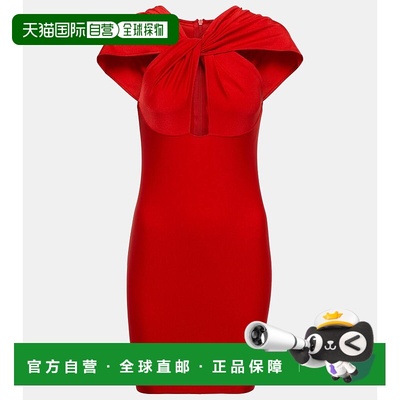 1h可退 香港直邮Coperni 女士 剪口针织迷你连衣裙 red红色 舒适