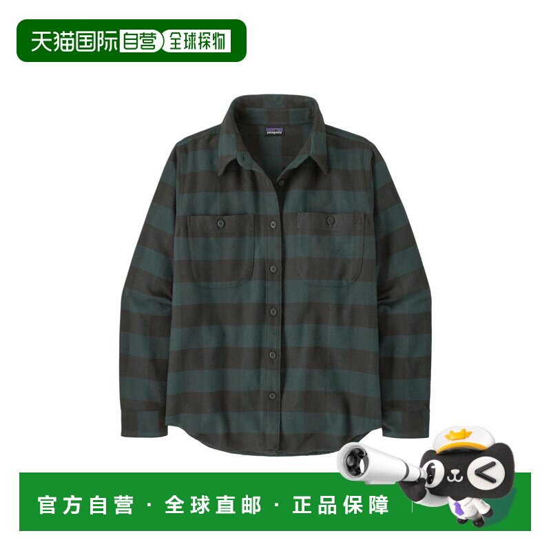 日本直邮PATAGONIA翻领格子纽扣胸袋长袖衬衫女款 42406户外