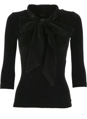 BALENCIAGA 女士针织衫 768074TNV611000 SS2025 黑色