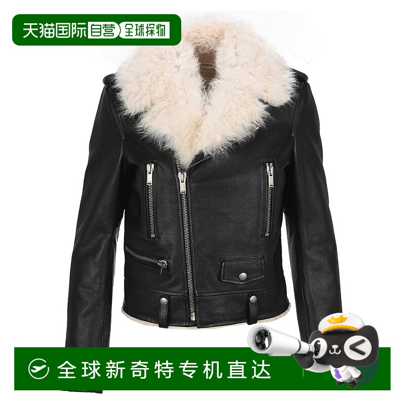 1h可退 香港直邮潮奢 Saint Laurent 圣罗兰 女士 皮毛一体皮草 6