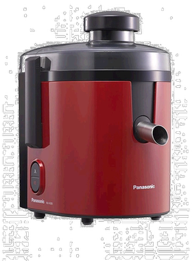 日本直邮松下Panasonic带有食谱Red MJ-H200-R的高速榨汁机家