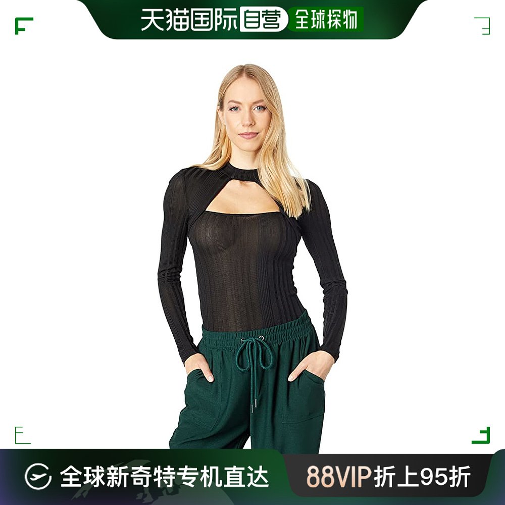 香港直邮潮奢 BCBGeneration女士 U1UX7T12针织剪口上衣