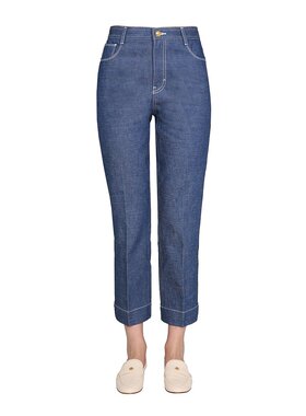 Tory Burch 托里·伯奇 女士 阔腿牛仔裤 88869465