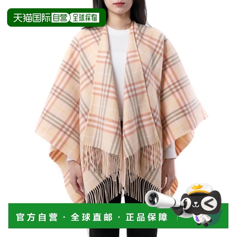 韩国直邮BURBERRY 格纹羊毛羊绒斗篷 (8102990) 围巾博柏利,女装/女士精品,毛衣,淘宝优惠券,粉丝福利购,淘宝优惠卷