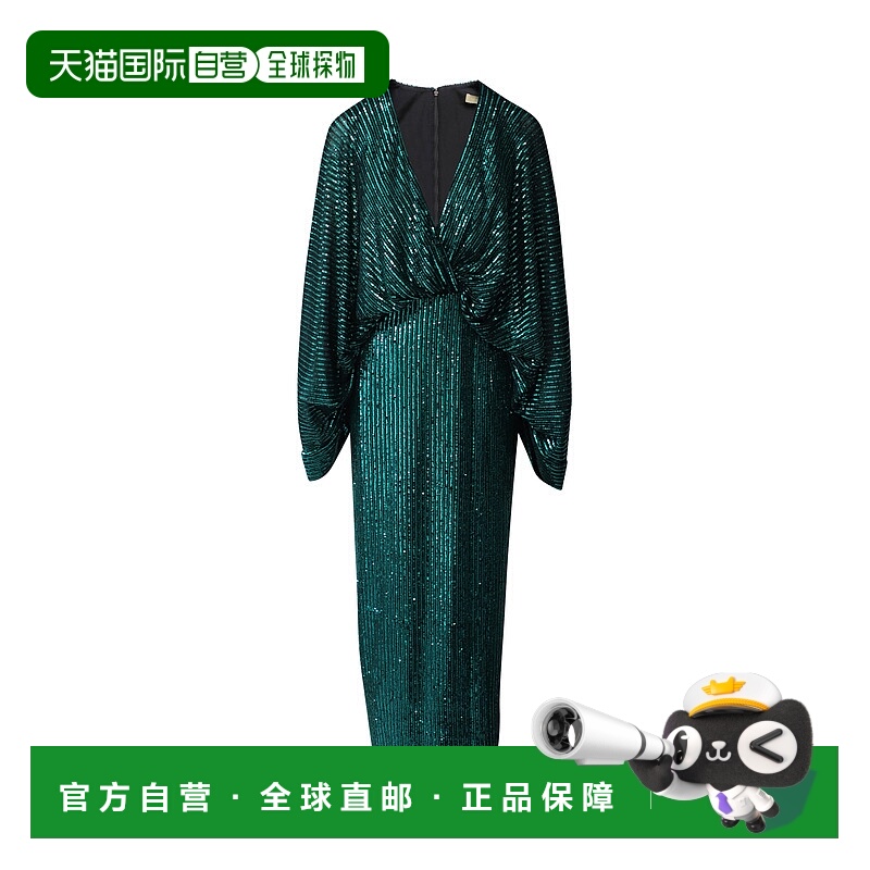 自营Elie Saab Laurel 绿色涤纶亮片礼服 - 绿色 【美国奥莱】直