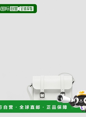 自营欧洲直邮DrMartens马丁大夫 男士白色18cm单肩皮包斜挎包