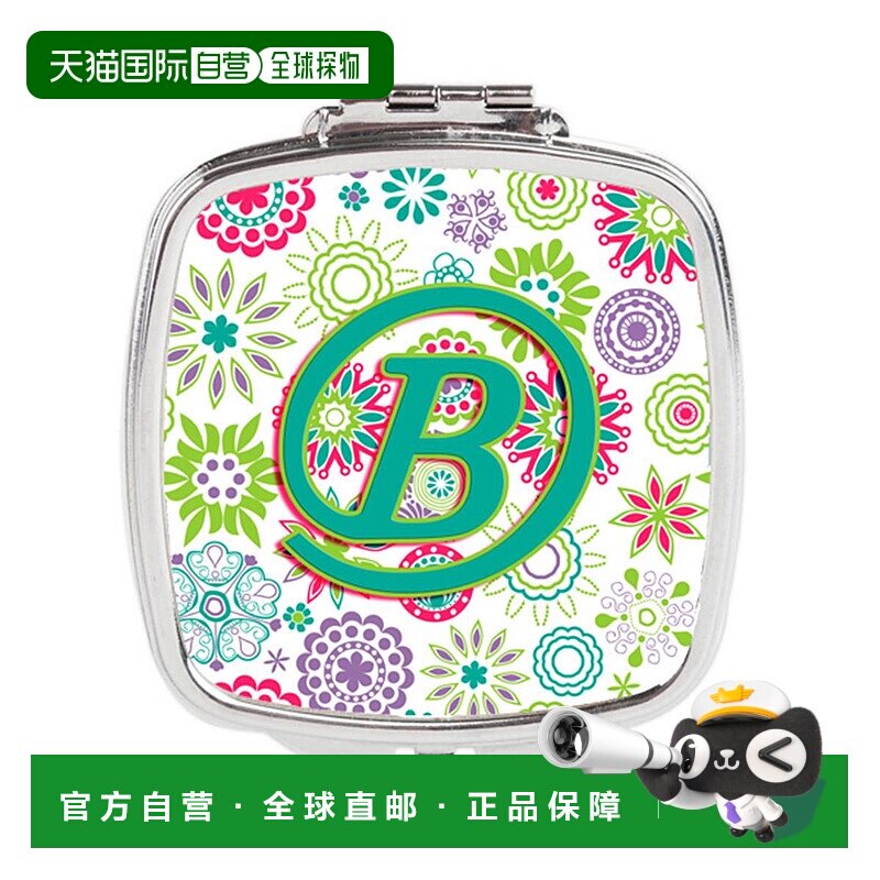 自营 Carolines Treasures CJ2011-BSCM 字母 B 花朵粉红色正品