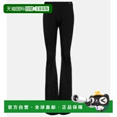 范思哲 女士 Greca 香港直邮versace 嵌花高腰喇叭长裤 001180