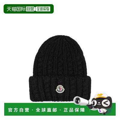 1h可退 欧洲直邮MONCLER 女士帽子 3B00031N0403999 AW2026 黑色
