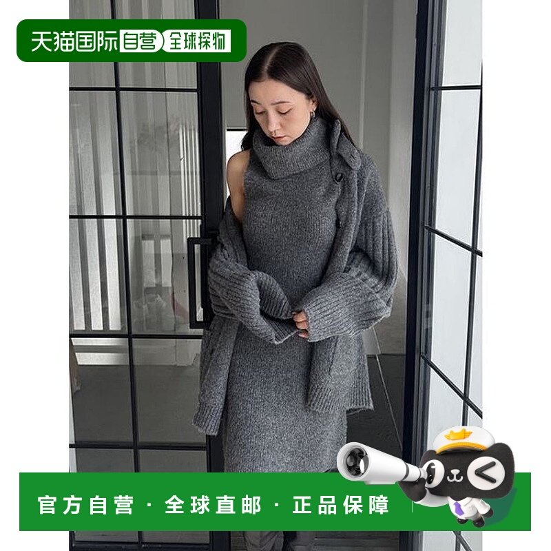 日本直邮SNIDEL 高领迷你针织连衣裙 [SN1728EW045447]