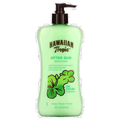 香港直邮Hawaiian防晒乳晒后修复霜青柠光舒敏修护舒适473ml正品