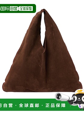 香港直邮THE ROW 女士手提包 W1682L630TBRU AW2025 棕色 绒面革