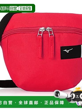 【日本直邮】Mizuno美津浓 COLORE 彩色挎包 红色斜挎包单肩包