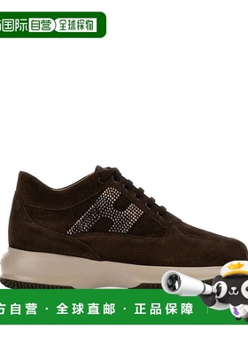 香港直邮HOGAN 女士运动鞋 HXW00N02011UH600 AW2025 棕色 Hogan