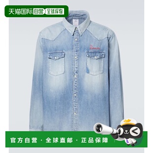 香港直邮Visvim 维斯维木 男士 磨破牛仔布衬衫 blue蓝色 舒适时