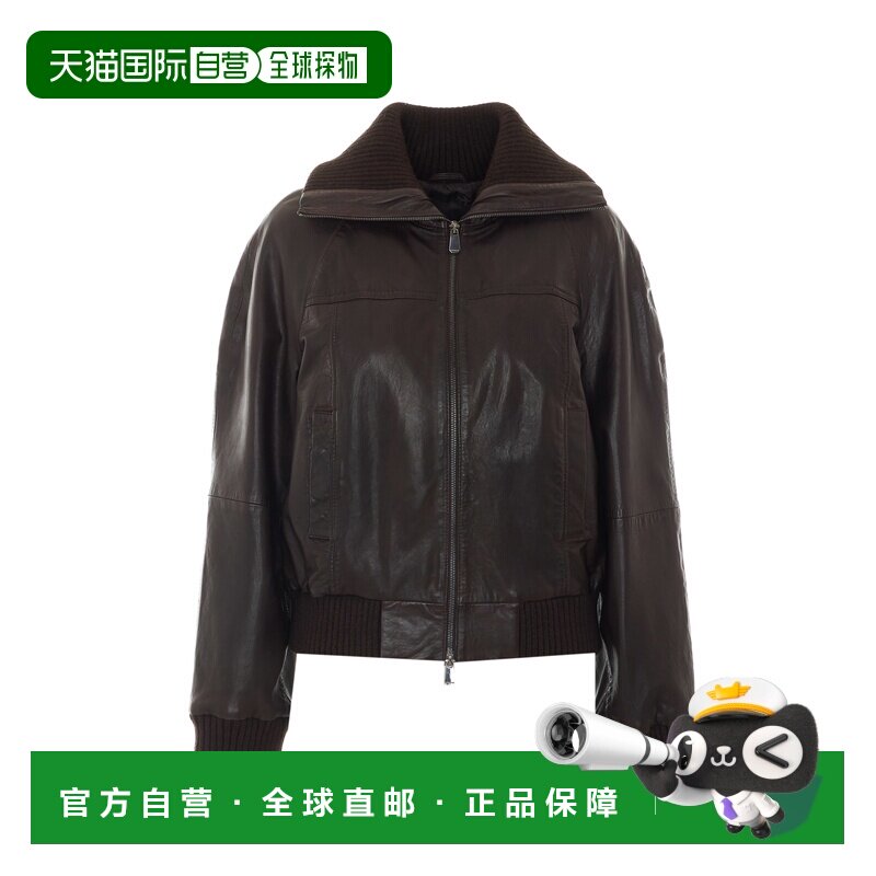 欧洲直邮pinko 女士 皮质外套皮衣夹克