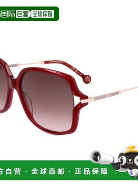自营Carolina Herrera女式58毫米红色太阳镜-红色 美国奥莱直发