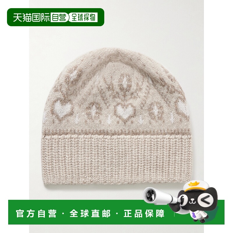 1h可退 香港直邮潮奢 KHAITE 女士 Avers 'Fair Isle' 羊绒小便帽