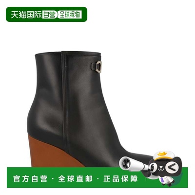 自营salvatore ferragamoCatuja Leather Booties - black 美国奥