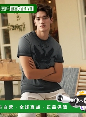 香港直邮DIESEL 男士T恤 A193730DLBW93R AW2025 灰色 凤凰短袖T