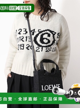 日本直邮LOEWE “LOEWE Font Mini Tote (Raffia)” 两用单肩包//