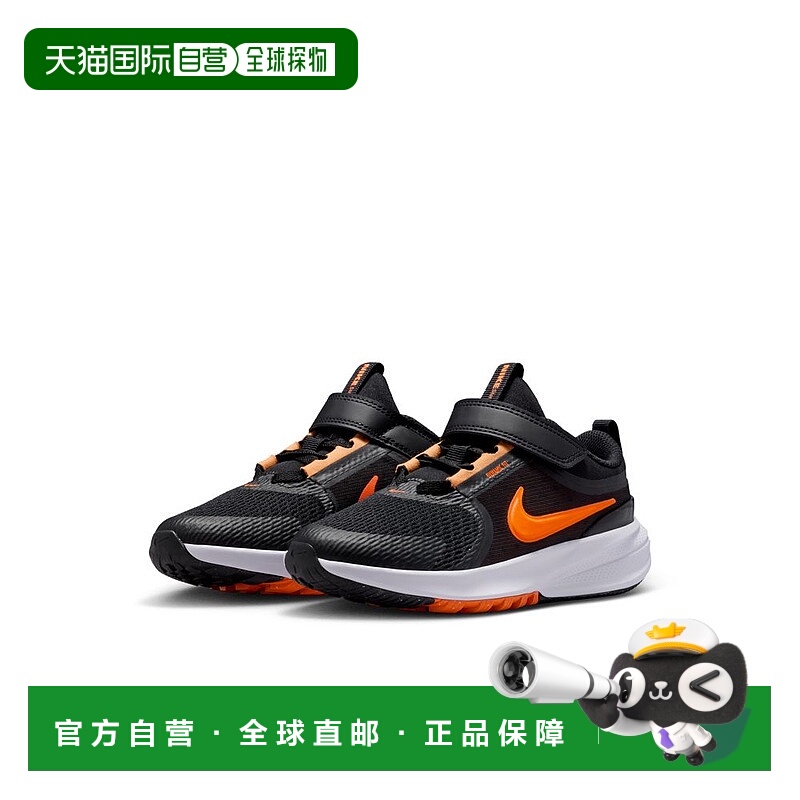 日本直邮Nike Star Runner 5 PS 儿童运动鞋 HF7005 006 黑/橙色