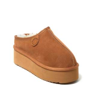 自营Fireside by Dearfoams Women's Queenstown Genuine Shearli