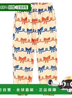 1h可退 香港直邮bobo choses 女童 缎带蝴蝶结针织运动裤童装