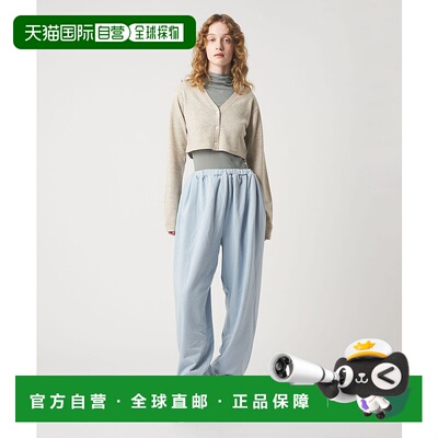 1h可退 日本直邮6(ROKU)女装宽松棉质褶皱休闲裤26SS 86142000022